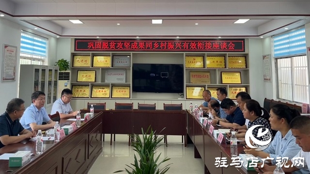省社保中心一行到新蔡县张庙村调研指导工作并召开座谈会