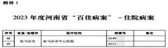 驻马店市中心医院3份病案获评河南省“百佳病案”