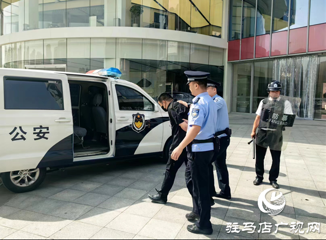 驻马店市公安局示范区分局高铁商务区警务工作站开展安全应急演练