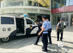 驻马店市公安局示范区分局高铁商务区警务工作站开展安全应急演练