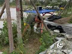 确山县石滚河镇：同心清洁家园 军民演绎鱼水情谊