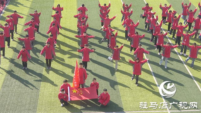 正阳县寒冻镇中心校：体操展风采 运动促成长