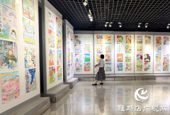 “亲子悦读艺术共创·出彩天中我来绘”少儿绘画展在驻马店市文化馆开展