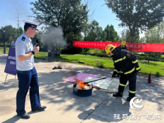 驻马店市城乡一体化示范区消防救援大队举办消防安全教学演练活动