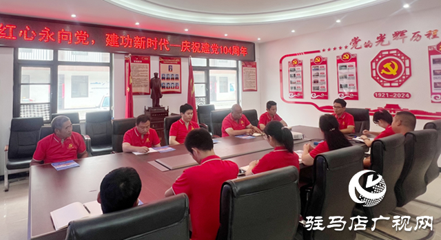 驻马店市大海商品混凝土有限公司开展建党104周年主题党日活动