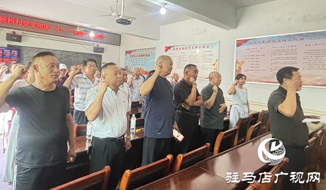 驻马店经济开发区关王庙乡杨桥村开展庆“七一”主题系列活动