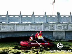 天中义工开展河道清理活动 守护碧水清流