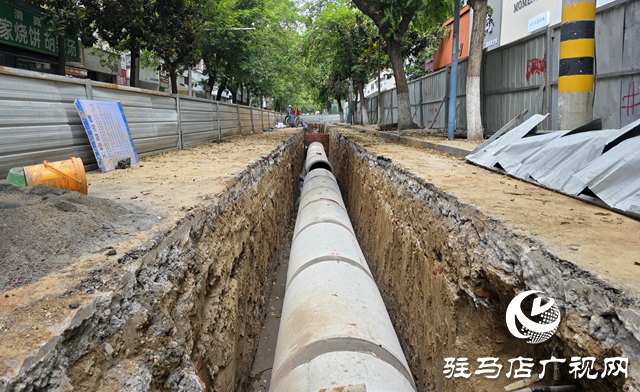 战高温保进度 驻马店市区春晓街排水工程加速惠民生