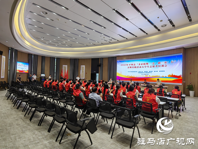 平舆县2025年“多彩假期 ‘艺’路‘童’行”大学生志愿者培训会圆满举行