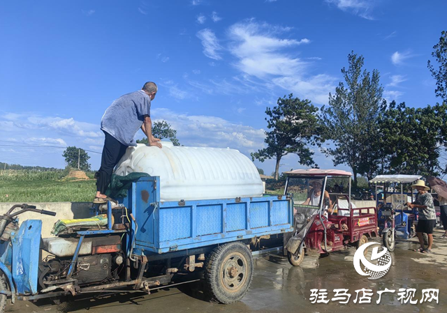 驿城区沙河店镇:高温抗旱保民生 临时取水点解民忧