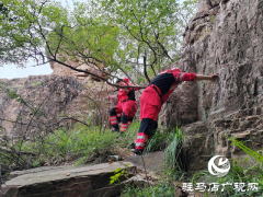 女子登山失足坠崖 骏驰救援队紧急出动化险为夷