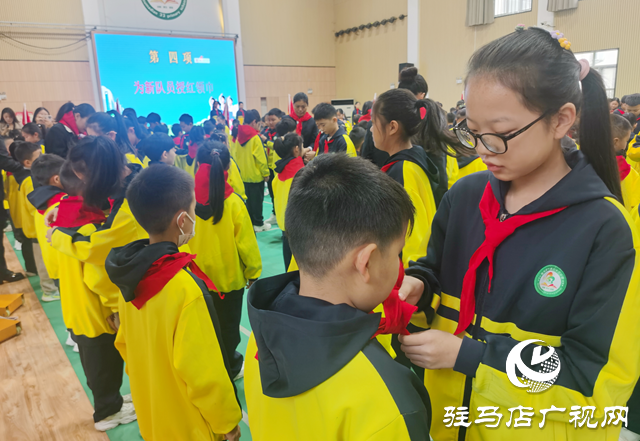 驻马店市第三十三小学举行少先队入队仪式 197名新队员光荣入队​