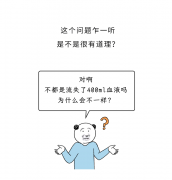为什么献血400ml没事，失血400ml却很危险？