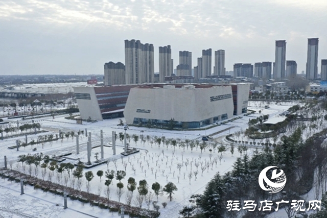 【大美天中】鸟瞰雪后泌阳:银装素裹映天光 小城美卷入画来