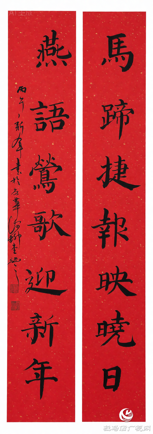 跃马迎春绘新图——臧新义丙午马年新春春联展示