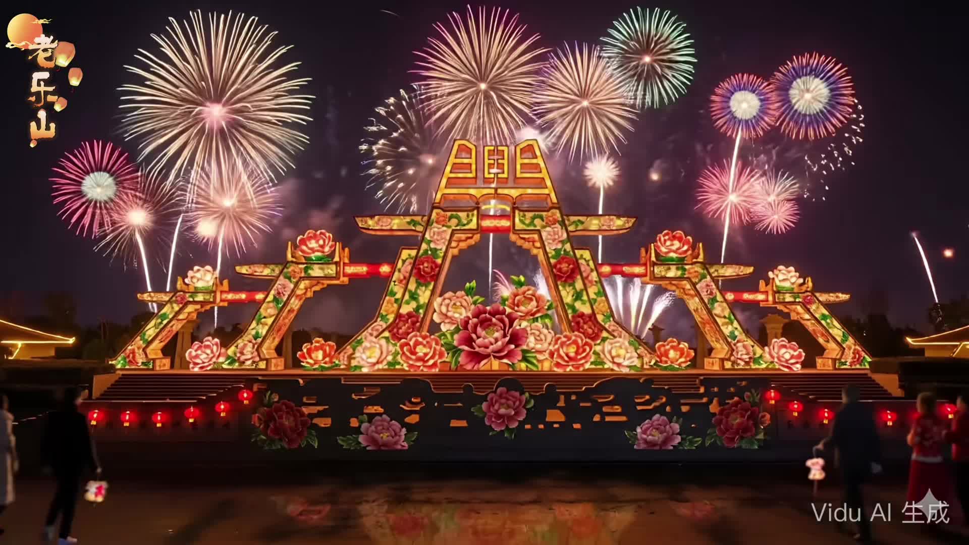 别眨眼！驻马店一键换装，AI 花灯映红天中。灯影摇曳处，正是元宵团圆夜的最美模样！
