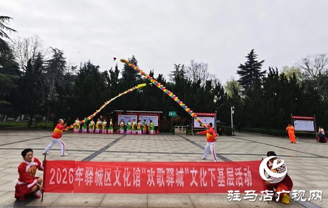 驿城区文化馆文化下基层惠民演出走进世纪广场