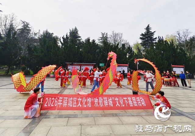 驿城区文化馆文化下基层惠民演出走进世纪广场
