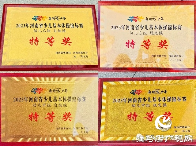 驻马店市实验幼儿园体操小将包揽全省体操锦标赛4个项目的全部特等奖